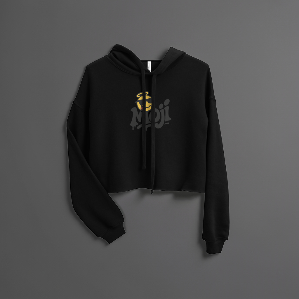 Moji Crop Hoodie