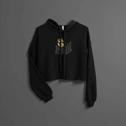 Moji Crop Hoodie