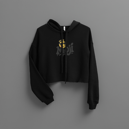 Moji Crop Hoodie