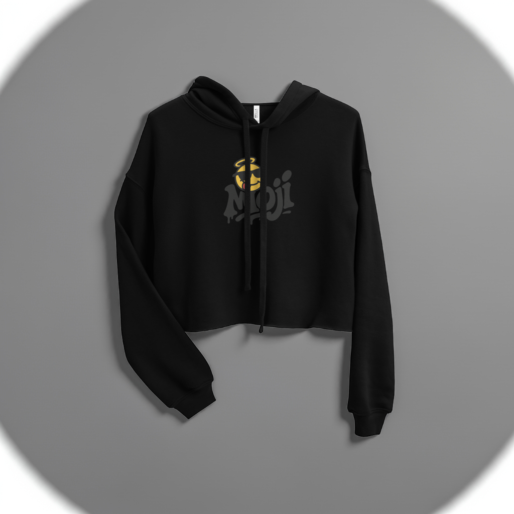 Moji Crop Hoodie