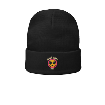 Moji Embroidered Beanie